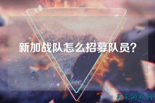 新加战队怎么招募队员？