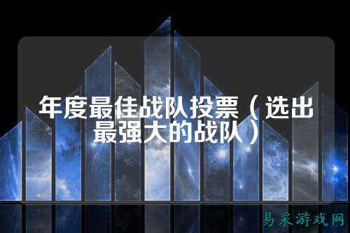 年度最佳战队投票（选出最强大的战队）