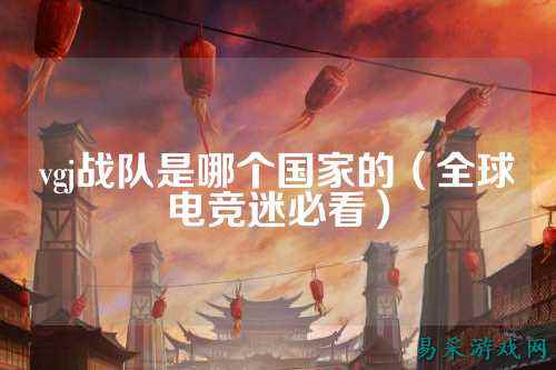 vgj战队是哪个国家的（全球电竞迷必看）