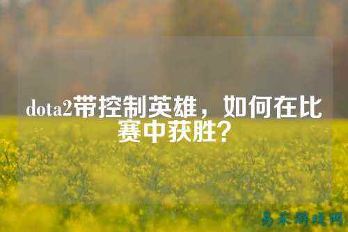 dota2带控制英雄，如何在比赛中获胜？