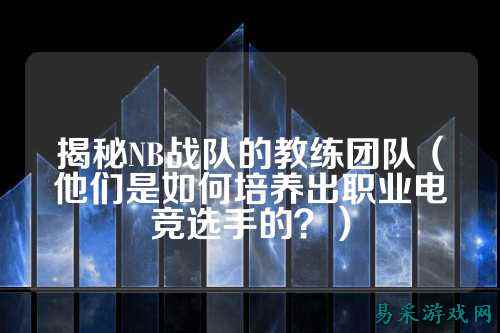 揭秘NB战队的教练团队（他们是如何培养出职业电竞选手的？）