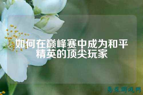 如何在巅峰赛中成为和平精英的顶尖玩家