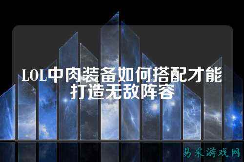 LOL中肉装备如何搭配才能打造无敌阵容