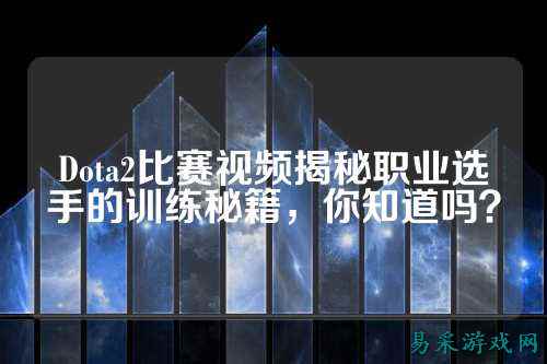 Dota2比赛视频揭秘职业选手的训练秘籍,你知道吗?