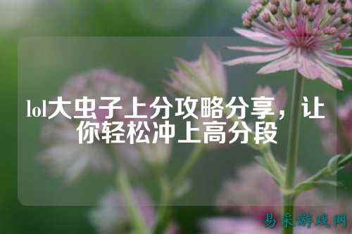 lol大虫子上分攻略分享,让你轻松冲上高分段