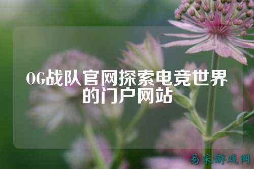 OG战队官网探索电竞世界的门户网站