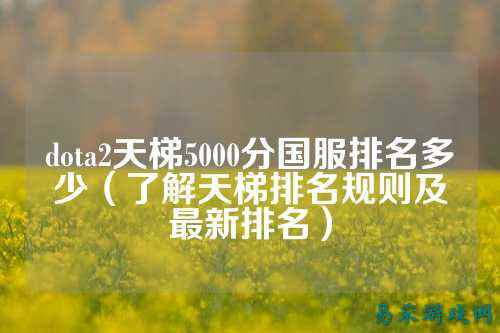 dota2天梯5000分国服排名多少（了解天梯排名规则及最新排名）