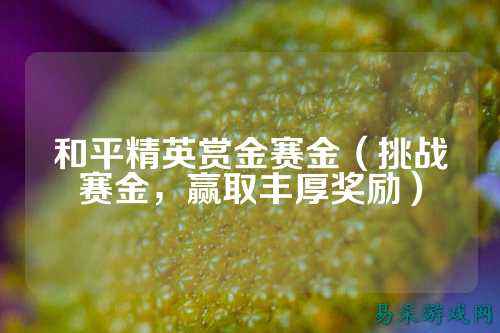 和平精英赏金赛金（挑战赛金，赢取丰厚奖励）