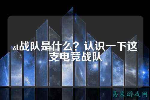 zt战队是什么？认识一下这支电竞战队