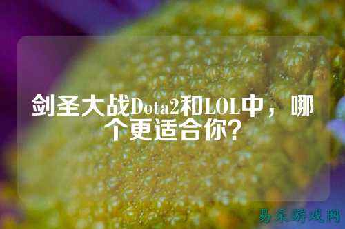 剑圣大战Dota2和LOL中,哪个更适合你?