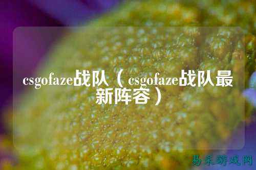 csgofaze战队(csgofaze战队最新阵容)