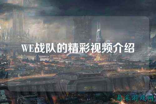WE战队的精彩视频介绍