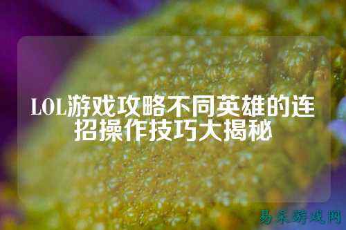 LOL游戏攻略不同英雄的连招操作技巧大揭秘