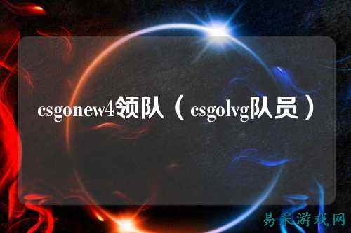 csgonew4领队（csgolvg队员）
