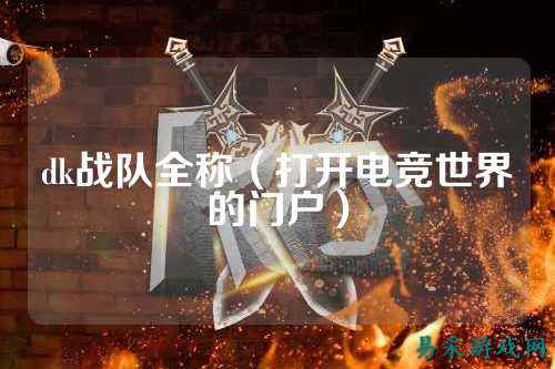 dk战队全称（打开电竞世界的门户）