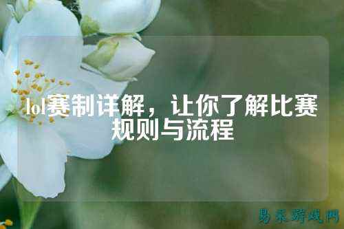lol赛制详解,让你了解比赛规则与流程