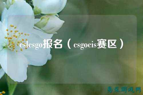 cslcsgo报名(csgocis赛区)