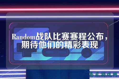 Random战队比赛赛程公布，期待他们的精彩表现