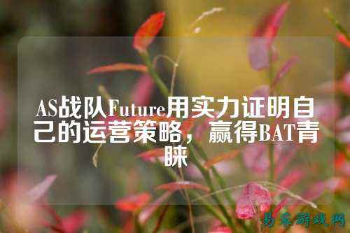AS战队Future用实力证明自己的运营策略，赢得BAT青睐