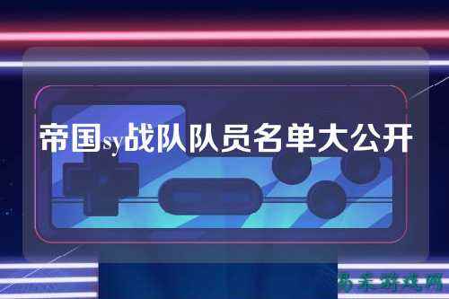 帝国sy战队队员名单大公开