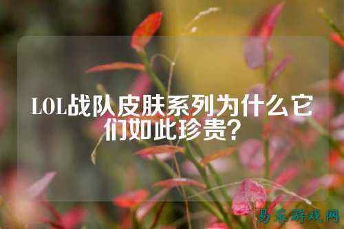 LOL战队皮肤系列为什么它们如此珍贵？