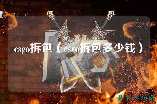csgo拆包（csgo拆包多少钱）