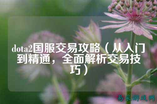dota2国服交易攻略(从入门到精通,全面解析交易技巧)