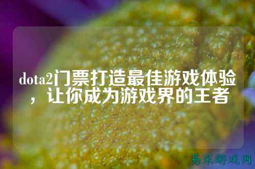 dota2门票打造最佳游戏体验,让你成为游戏界的王者