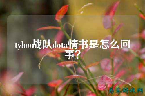 tyloo战队dota情书是怎么回事？