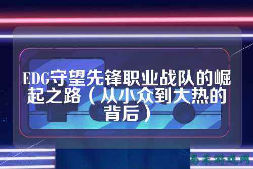 EDG守望先锋职业战队的崛起之路（从小众到大热的背后）