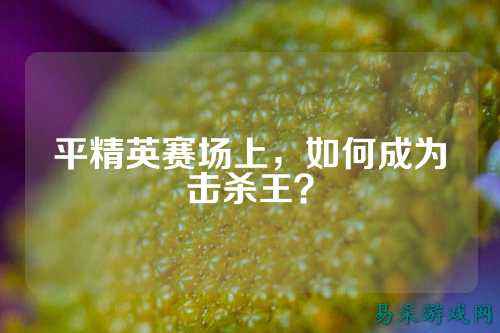 平精英赛场上,如何成为击杀王?