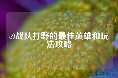 c9战队打野的最佳英雄和玩法攻略