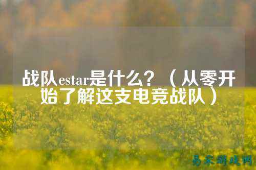 战队estar是什么？（从零开始了解这支电竞战队）
