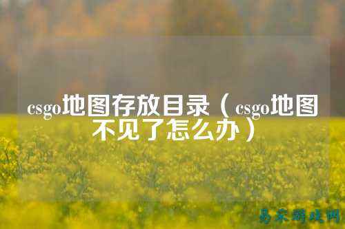 csgo地图存放目录（csgo地图不见了怎么办）