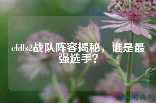 cfdls2战队阵容揭秘，谁是最强选手？
