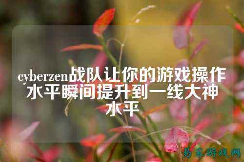 cyberzen战队让你的游戏操作水平瞬间提升到一线大神水平