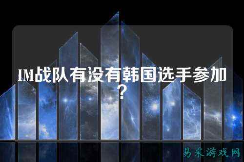 IM战队有没有韩国选手参加？