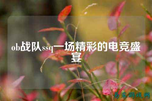 ob战队ssq一场精彩的电竞盛宴