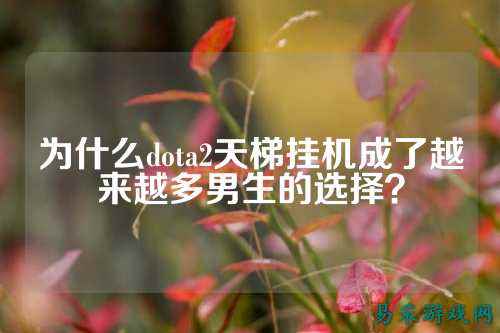 为什么dota2天梯挂机成了越来越多男生的选择?