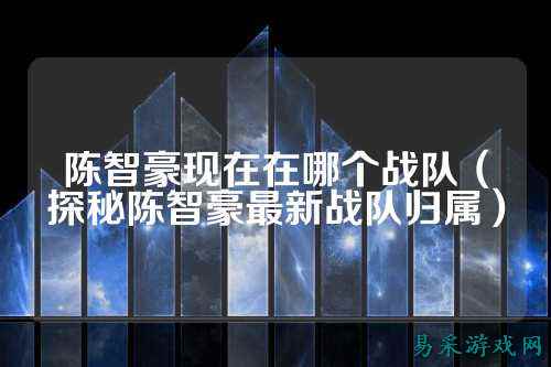 陈智豪现在在哪个战队（探秘陈智豪最新战队归属）