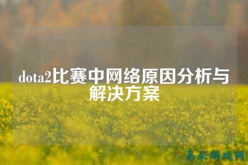 dota2比赛中网络原因分析与解决方案