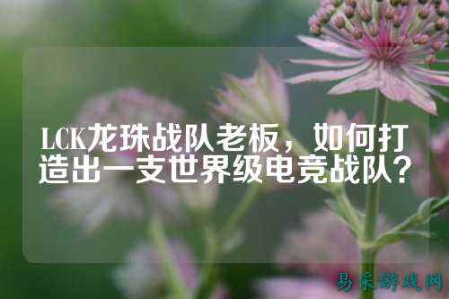 LCK龙珠战队老板，如何打造出一支世界级电竞战队？