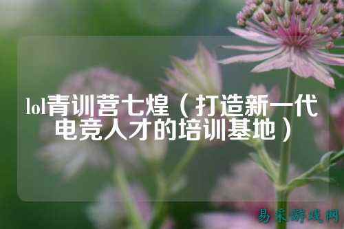 lol青训营七煌(打造新一代电竞人才的培训基地)