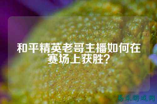 和平精英老哥主播如何在赛场上获胜?