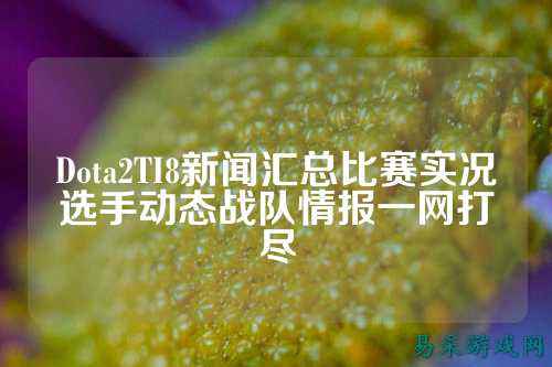 Dota2TI8新闻汇总比赛实况选手动态战队情报一网打尽