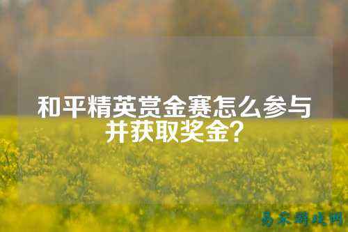 和平精英赏金赛怎么参与并获取奖金?