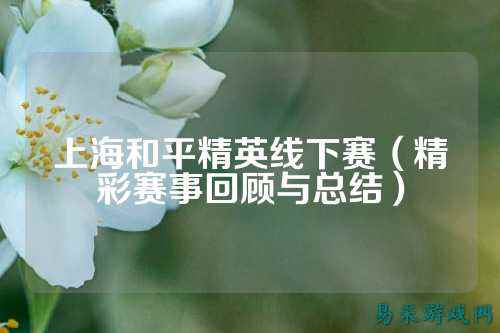 上海和平精英线下赛(精彩赛事回顾与总结)