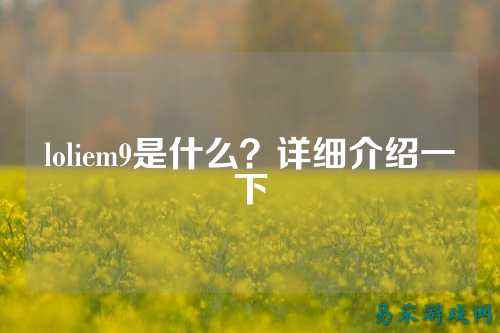 loliem9是什么？详细介绍一下