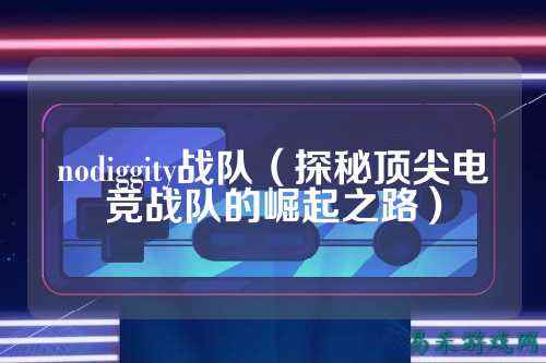 nodiggity战队（探秘顶尖电竞战队的崛起之路）
