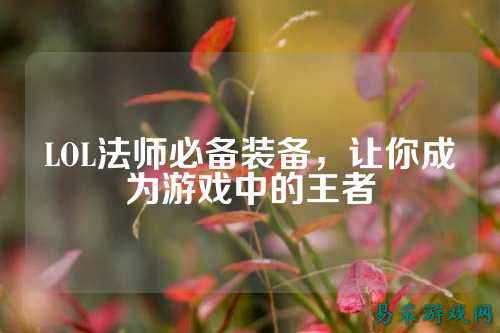LOL法师必备装备，让你成为游戏中的王者